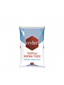 CEVHER RAFİNE İYOTLU SOFRA TUZU 750GR 30AD KL