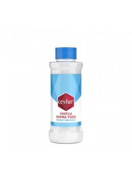 CEVHER RAFİNE İYOTLU SOFRA TUZU 500GR 20AD KL TUZLUKLU