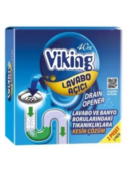 VİKİNG LAVABO AÇICI GRANÜL 2*50GR 16AD KL